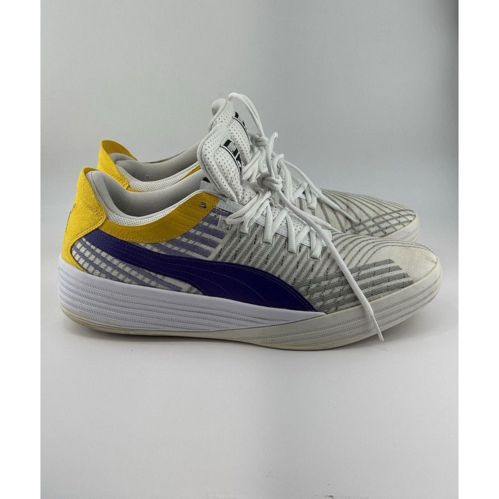 PUMA Clyde All-Pro Prism Violet/White 2021 Coast 2 Coast, Lakers Colorw Size 14
